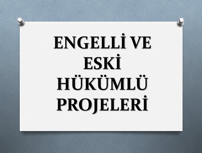 ENGELLİ VE ESKİ HÜKÜMLÜ PROJELERİ